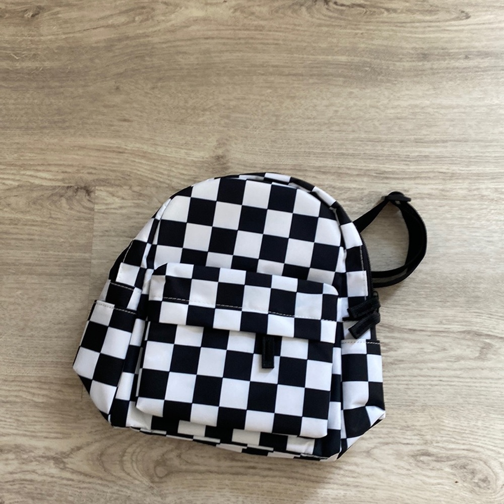 Checkered backpack